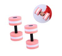 Gogogmee 1Pc Pink Eva Floating Dumbbell for Swimming Yoga Durable Water Dumbbell for Aquatic Exercise Arm Weights for Men Women for Pool Workouts
