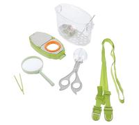 Gogogmee 1Set Bug Observation Kit Complete Insect Catcher and Viewer with Magnifying Tweezers and Feeding Pad for Outdoor Exploration and Safe and Lightweight Design