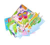 Gogogmee 1Set Clipping Beads Educational Preschool Thinking Game for Enhances Logic Hand Eye Coordination Safe Plaything for Boys for Parent Interaction