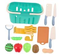 Gogogmee 1Set Cutting Fruits for Educational Pretend Play Kitchen for Safe and Lightweight for Developing Eating Habits Go