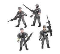 Gogogmee 1Set Mini Plastic Soldier Figures Set of Action Figures for Imaginative Play Safe and Plastic Soldiers Various Poses for Pretend Play