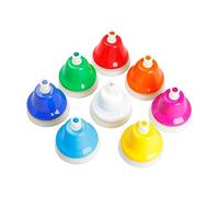 Gogogmee 1Set Note Colorful Metal Hand Bells Musical Instruments for Early Education for Kindergarten and Primary School Music Teaching Enhance Cognitive Development