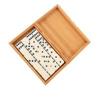 Gogogmee 1Set Vintage Domino Box Storage for Indoor Outdoor Fun for Promotes Imagination Hand Eye Coordination