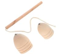 Gogogmee 1Set Vintage Wooden Spinning Tops Craft for Adults for Outdoor Fun Early Learning Unique Design Aesthetic for All Ages