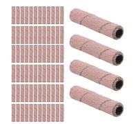 Gogogmee 2 Boxes Dual-grit Pink Sanding Bands Nail Drill Bits with Stainless Steel Shaft Fine and Coarse Grit for Electric Manicure Polisher Grinding Rings for Jewelry and Nail Art Polish