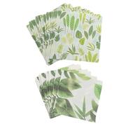 Gogogmee 2 Packs Party Paper Napkins with Adorable Green Leaf Pattern, Strong Water Absorption, Safe Wood Pulp Material, Decorative Napkins for Dinner and Holiday Celebrations