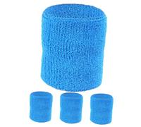 Gogogmee 2 Pairs Elastic Sports Wrist Sweatbands for Men Women Sweat-absorbing Hand Protector with Super Flexibility Wrist Guards for Golf Tennis Running Fitness Yoga