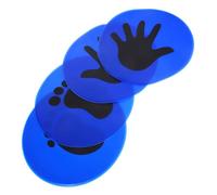 Gogogmee 2 Pairs Football Training Markers of Bright Color Disc Floor Signs for Soccer Sports Training Lightweight and Compact Marking Pads for Visual Cues for Use