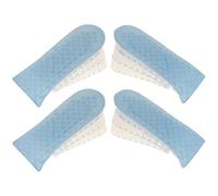 Gogogmee 2 Pairs Silicone Lift Insoles for Sneakers Invisible Height Booster Insoles with Adjustable 3 Layered Design Soft Knitted Fabric for Men and Women Suitable for Outdoor Activities