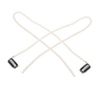 Gogogmee 2 Pcs Pearl Hair Accessories Chain Braided Styling Bobby Women Wedding Fancy Ladies Girl Wow Hair Chains Braid Jewelry Imitation Pearls