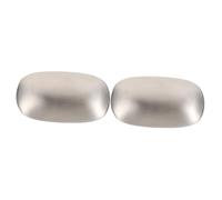 Gogogmee 2 Pcs Stainless Steel Soap Bar Odor Remover for Garlic Fish Onions Dishwasher Safe Tool Odor Absorber Silver Odor Remover Soap