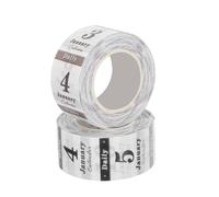 Gogogmee 2 Rolls 365-Day Date Labels for Planners and Journals, Matte Black and White Daily Calendar Stickers, Desk and Notebook Number Stickers for Scrapbooking and Organizing