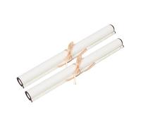 Gogogmee 2 Rolls Blank Xuan Paper Hanging Scroll Large Beige Rice Paper with Silk Mounting for Chinese Calligraphy Practice and Ink Painting Lightweight Portable Art Supply for Artists and