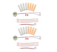 Gogogmee 2 Sets DIY Fruit Battery Experiment Kit with Zinc Copper Plates for Student Science Learning Electrical Circuit for Classroom Stem Education and Analytical Skill Development