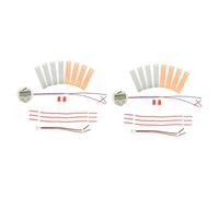 Gogogmee 2 Sets DIY Fruit Battery Kit with Metal Educational Science Experiment for Students Easy Assembly Fruit Clock Kit for Learning Electricity and Electrical Circuits