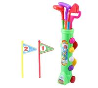 Gogogmee 2 Sets Educational Golf Lightweight Portable Sports Game for Indoor Outdoor Fun Activity Physical and Mental Development Green