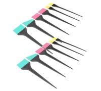 Gogogmee 2 Sets Hair Dye Brush Silicone Color Applicator Set Six Essential Hairdressing Brushes and Combs for Precise and Flexible Hair Coloring Professional Salon and Home Use