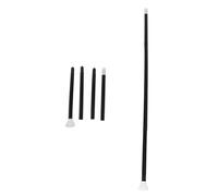 Gogogmee 2 Sets Halloween Cosplay Wizard Staff Black Lightweight Costume Cane for Stage Dress Up Magical Role Playing and Party Accessory