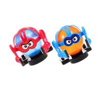 Gogogmee 2 Sets Interactive Balloon Fencing Puppet Game for Families Manual Balloon Popping Tabletop Party Game Creative Fighting Puppets for Fun Competitive Play