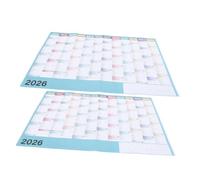 Gogogmee 2 Sets Large Wall Calendar Jumbo Yearly Planner Poster with Monthly Schedule for Home Office Classroom Vertical Academic Planning Chart Reusable Design