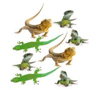 Gogogmee 2 Sets Lizard Car Decal Funny Auto Exterior Stickers for Fuel Tank Cover Self-Adhesive Vinyl Decoration with Strong Visual Effect and Easy Installation