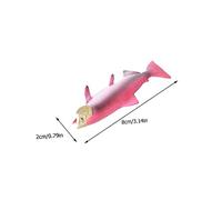 Gogogmee 2 Sets Realistic Salmon and Octopus Life Cycle Figurines Detailed Abs Plastic Animal Growth Models for Educational Play and Home Decoration Undersea Biology Display
