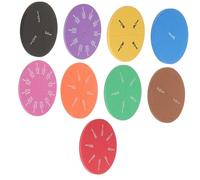 Gogogmee 2 Sets Round Fraction Learning Trays Educational Resources for Math Manipulatives Preschool Elementary Classroom Use Random Color