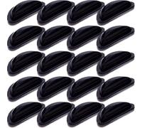 Gogogmee 20 Pairs Elevated Silicone Nose Pads for Glasses Non-Slip Soft Nose Support for Eyeglasses Sunglasses Comfortable Fit Black