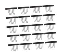 Gogogmee 20 Pcs Mini Steel Hair Comb Clips for Wigs Extensions Spring-loaded Teeth Design Small Snap Hair Clips for Wig Making and Styling Accessories