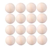 Gogogmee 20 Pcs Small Unfinished Natural Wooden Orbs for DIY Crafts Jewelry Making Christmas Decorations and Farmhouse Home Decor Wood Balls for Creative Art Projects