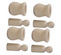 Gogogmee 20 Set DIY Wooden Doll People for Painting Crafts Natural Wood Small Doll Bodies for Creative Art Projects and Decoration