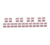 Gogogmee 20 Sets England Flags Football Team Flag Stickers for Match Decor Country Stickers