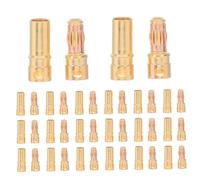 Gogogmee 20 Sets Male Female Bullet Banana Connectors Plugs for Rc Battery Esc Motor Reliable Stable Power Flow Fit for Diverse Rc Applications and DIY Assembly