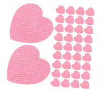 Gogogmee 200 Sheets Nail Polish Remover Pads Pink Nail Wipe Pads Hearts Lint- for Travel Home Use