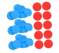 Gogogmee 200PCS Plastic Learning Counters Educational Math Tokens 25mm Red Blue Opaque Chips Classroom Counting Discs for Teaching Rewards