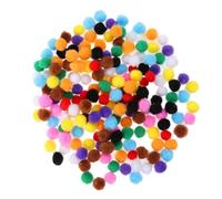 Gogogmee 200Pcs Plush Pom Ball Set Color Mixed DIY Craft Balls for Soft Plush Balls for Creative Play and Handmade Projects for Kindergarten Activities