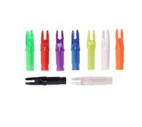Gogogmee 20Pcs 6.2Mm Plastic Arrow Tail Nocks Insert for Compound Bow Archery Hunting Accessories, Mixed Colors Sleeve Fittings for Precision Target Practice and Outdoor Use