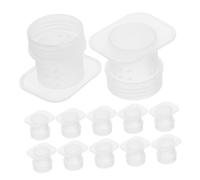 Gogogmee 20pcs Bee Drinking Cups Beekeeping Hive Hydration Feeder Lightweight Watering Equipment for Apiaries and Family Beekeepers with Fine Mesh Opening