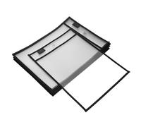 Gogogmee 20pcs Black Dry Erase Pockets Writable Plastic Document Holders 25.5×36Cm Reusable Hanging File Organizer for Classroom School Office Use