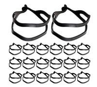 Gogogmee 20PCS Black Plastic Hair Bun Maker Set with Double Hook Non-Slip Grip Styling Hair Device for ‘Ballet Buns and Updo Hairstyles