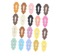 Gogogmee 20pcs Candy Color Snap Hair Clips for Women Hairpins with Gradient Cloud Candy Cone Design Non-slip Barrettes for Birthday Cosplay Stage Performance Cute Hair Accessories