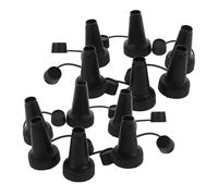 Gogogmee 20Pcs Chic Bead Holder Caps for Durable Plastic Bead Bottle Caps Easy Refill Spouts for Shooting Games Ergonomic Design for Secure Grip