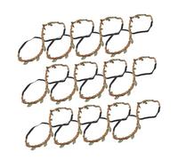 Gogogmee 20pcs Decorative Woven Wreath Headband with Simulated Leaves and Twisted Rope for DIY Party Costume Accessories and Handmade Lolita Hair Decor