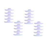 Gogogmee 20Pcs Large Disposable Boat-shaped Collar Protector Sweat Pads for Shirts Neck Liner Absorb Sweat Prevent Stains Lightweight Breathable for Men Women