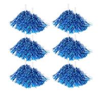 Gogogmee 20pcs Metallic Cheerleading Pom Poms for Party Sports Events Lightweight Pet Handheld Dance Bright Colors to Boost Team Spirit and Energize School Activities
