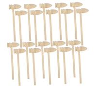 Gogogmee 20Pcs Mini Wooden Hammers for Funny Educational for Cracking Eggs Safe Smooth Surface for Play and Skill Development