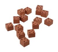 Gogogmee 20pcs Miniature Bricks Decorative Model Red Brick Diy Building Blocks Boys and Girls Creative Toys