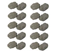 Gogogmee 20PCS Miniature Resin Stepping Stones Weather-resistant Micro Landscaping Decor for Fairy Gardens Succulent Planters Moss Terrariums Outdoor Garden Ornaments
