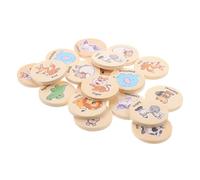 Gogogmee 20pcs Montessori Wooden Memory Game Cards for Early Education Cognitive Development Matching Plaything Enhances Thinking Attention and Logical Reasoning Skills