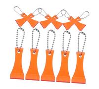 Gogogmee 20pcs Plastic Scratch Off Tool Keychain for Lottery Tickets Scoop-shaped Scraper Card Remover Portable Keyring Scratcher for Lotto Games and Voucher Code Revealing